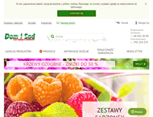 Tablet Screenshot of domisad.pl
